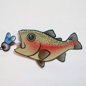 PRINTABLE : Rainbow Trout Gift Card Case image 2