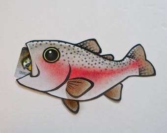 PRINTABLE : Steelhead Rainbow Trout Gift Card Case