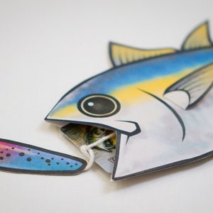 PRINTABLE : Yellowfin Tuna Gift Card Case - Etsy