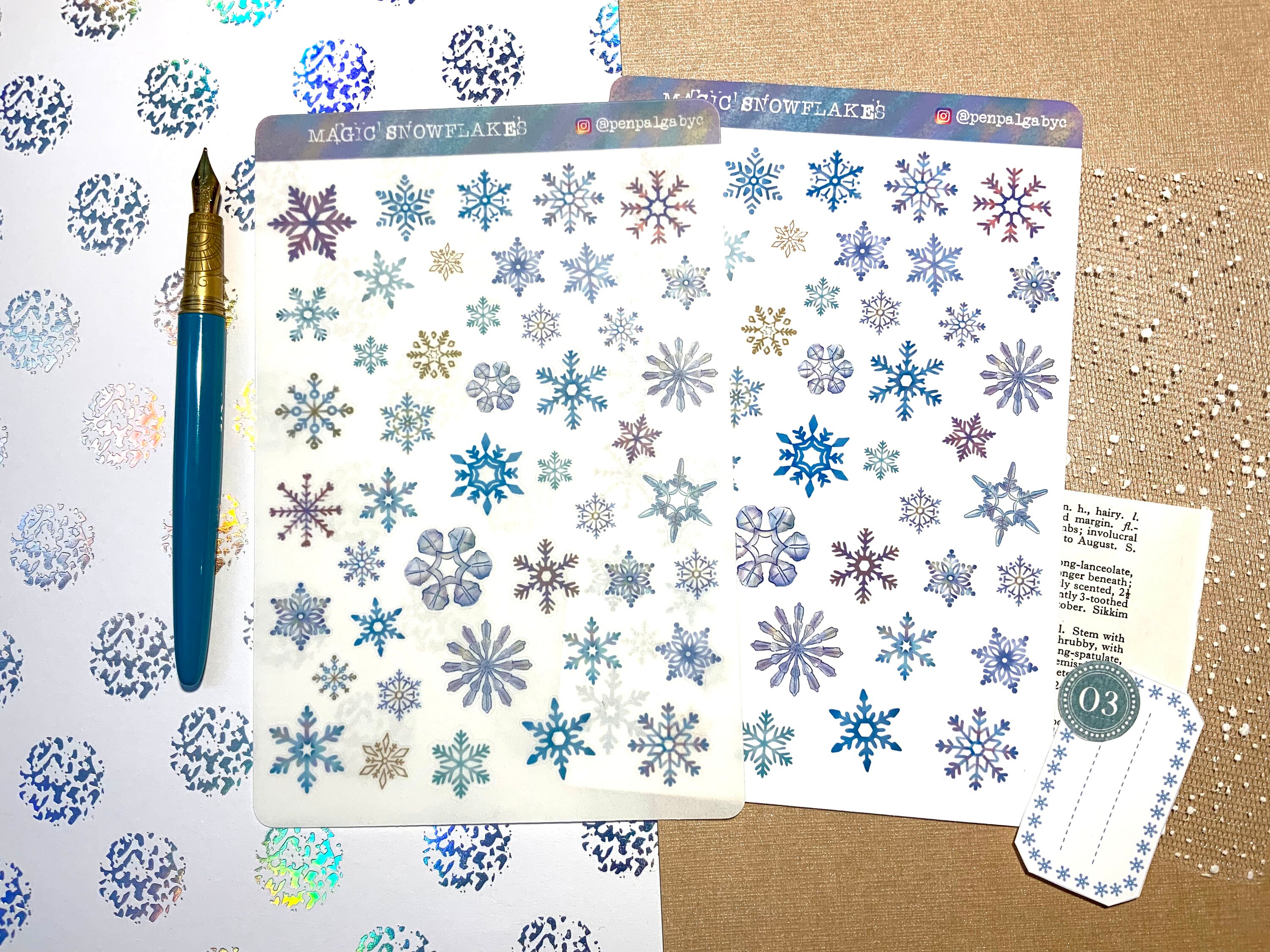 Tiny Snowflake Rubber Ink Stamp, Christmas Craft Wooden Snowflake Stamp,  Festive Crafts, Christmas Card Tag Making