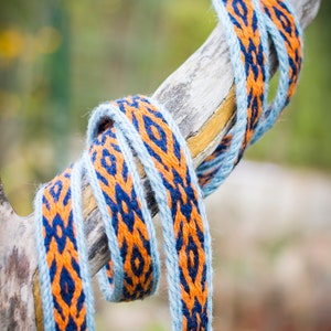 Tablet weaving belt