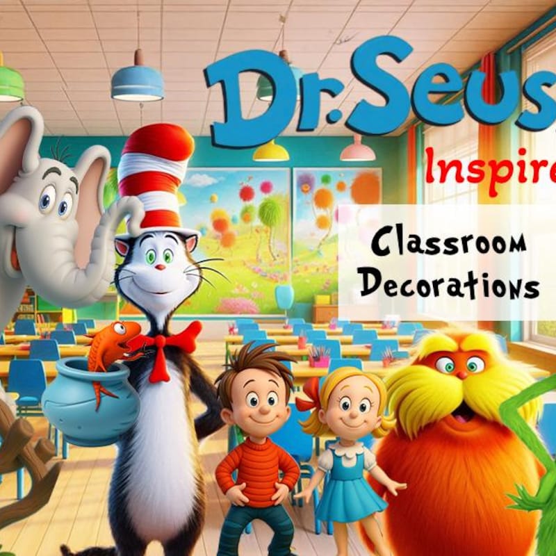 Dr Seuss Classroom Decor - Etsy
