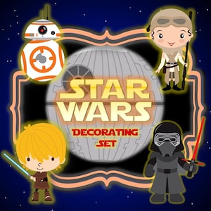 Conjunto MEGA de decoração para sala de aula de Star Wars - 262 páginas - Editável!
