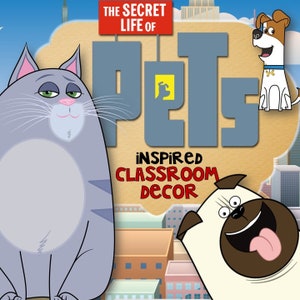 Secret Life of Pets Classroom Decoration MEGA BUNDLE-Editable!