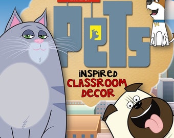 Secret Life of Pets Classroom Decoration MEGA BUNDLE-Editable!