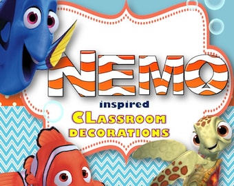 Finding Nemo and Dory Classroom Decoration Set-Editable!