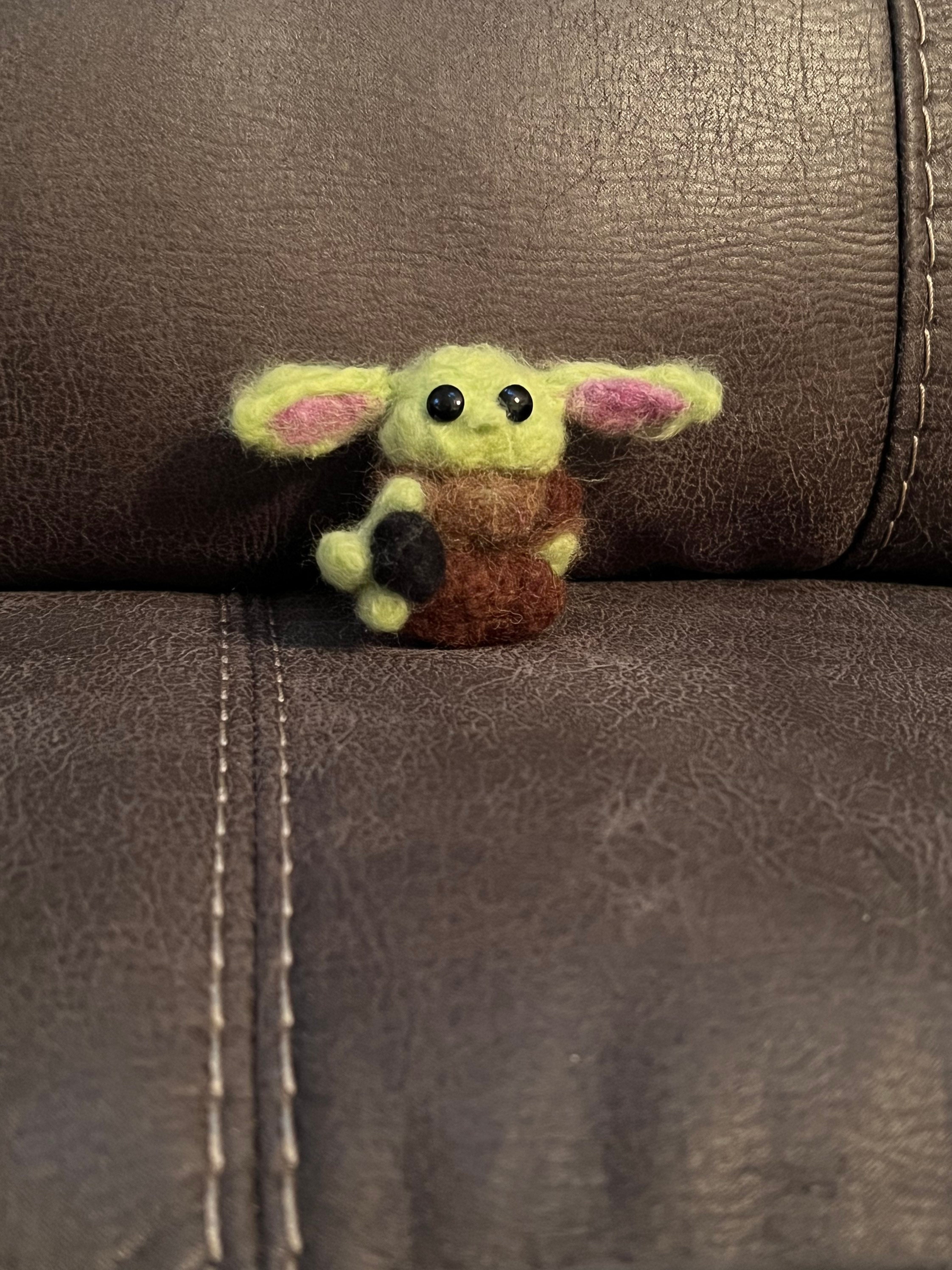 Needle Felted Grogu baby Yoda Etsy