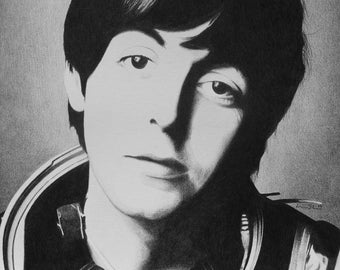 Paul McCartney Pencil Drawing (print)