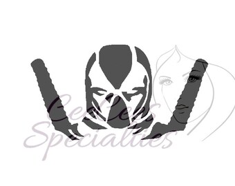 marvel comic stencil etsy