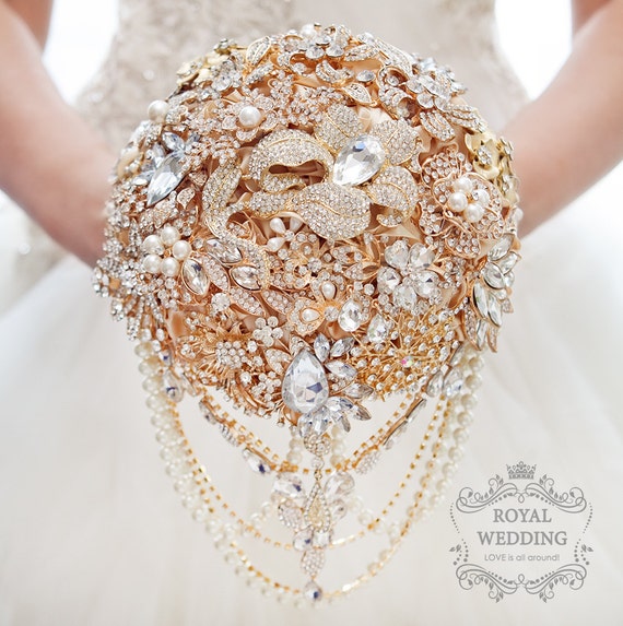 rose gold bridesmaid bouquet