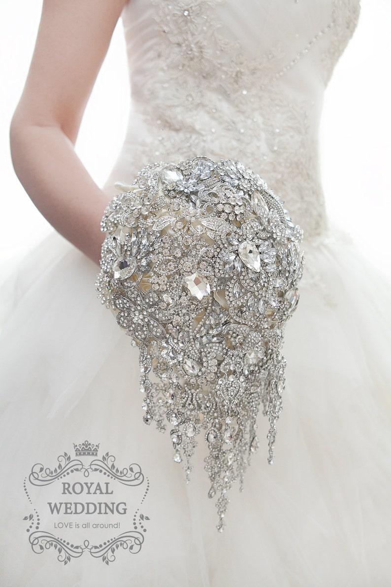 Bridal Bouquet Brooch Bouquet Wedding Bouquet Crystal Bridesmaids Bouquet Wedding Band Cascading Bouquet Keepsake Bouquet Jewelry Bouquet