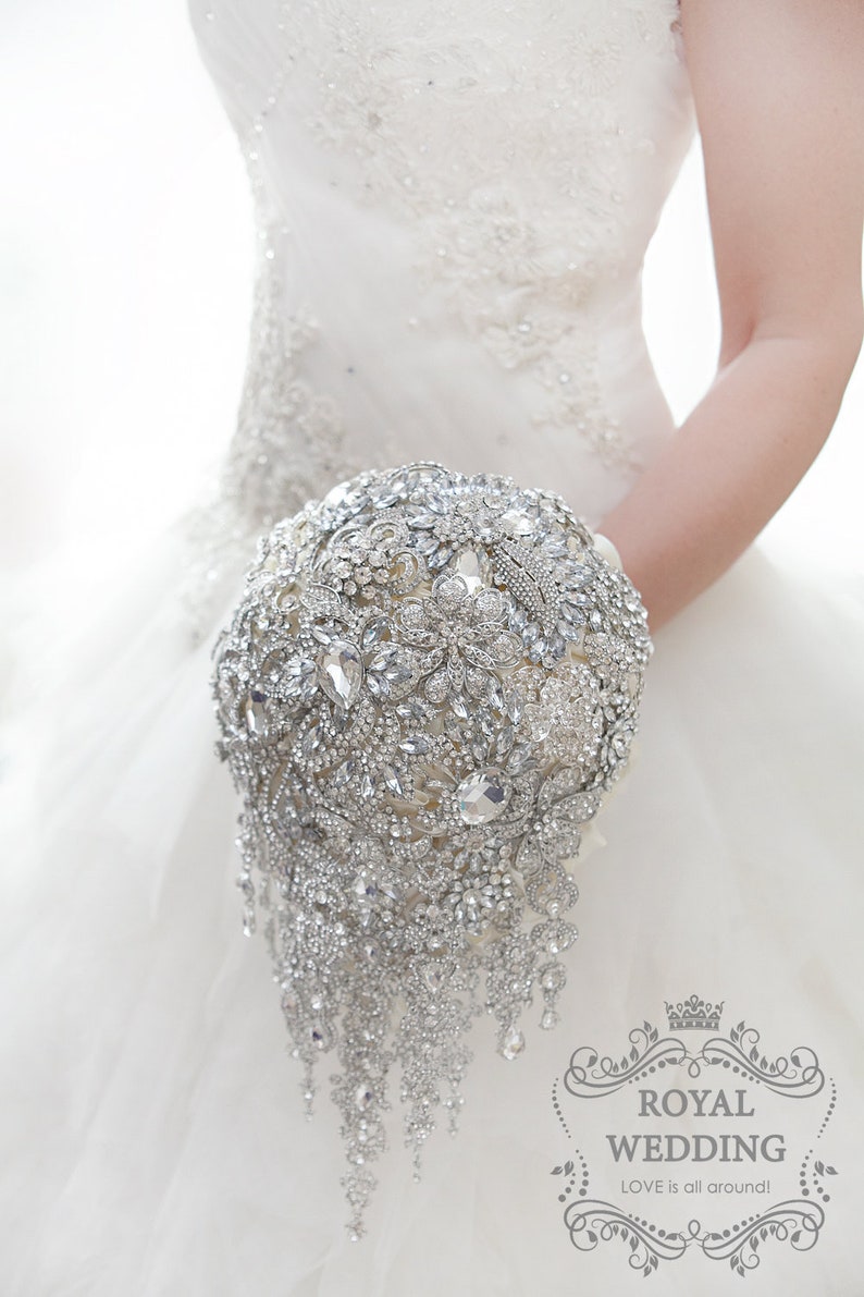 Bridal Bouquet Brooch Bouquet Wedding Bouquet Crystal Bridesmaids Bouquet Wedding Band Cascading Bouquet Keepsake Bouquet Jewelry Bouquet