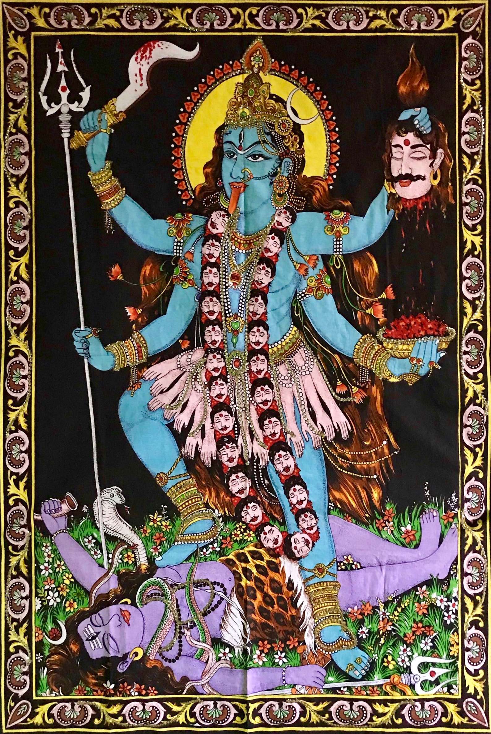 Beautiful Wall Hanging Poster of Kali Mata - Etsy