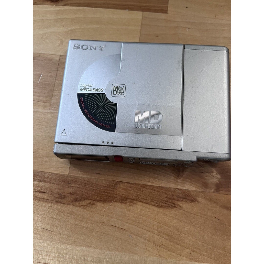 Sony Minidisc Walkman MZR37 MD Portable Player Silver Works Etsy