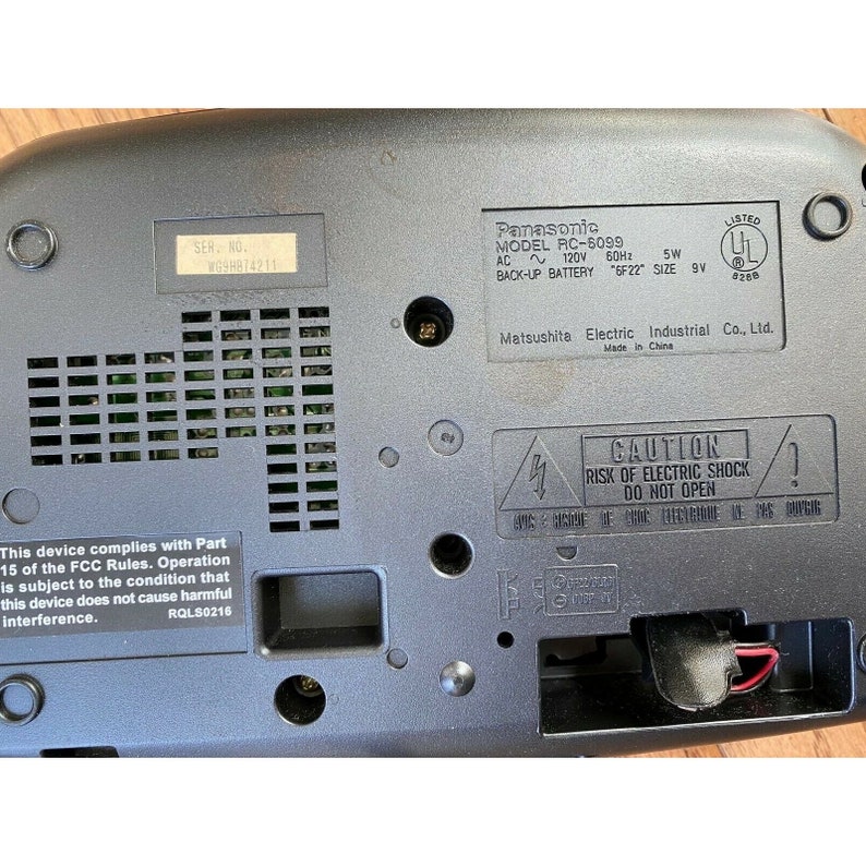 Panasonic RC6099 AM FM Dual Alarm Clock Radio Green Digital Etsy