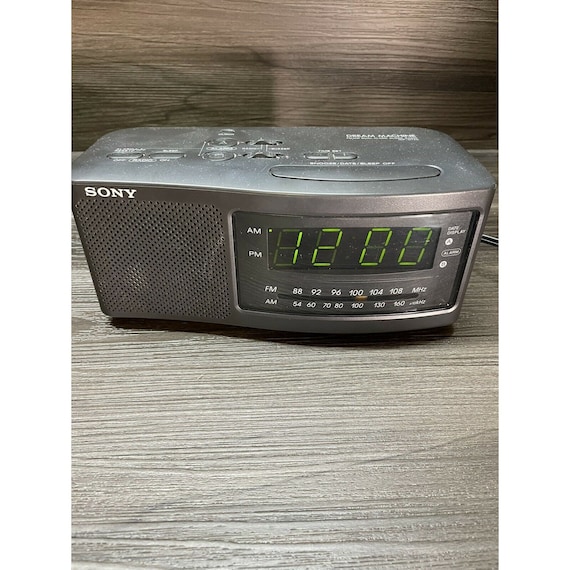 Sony ICF-C740 Dream Machine FM / AM Dual Despertador Radio Negro