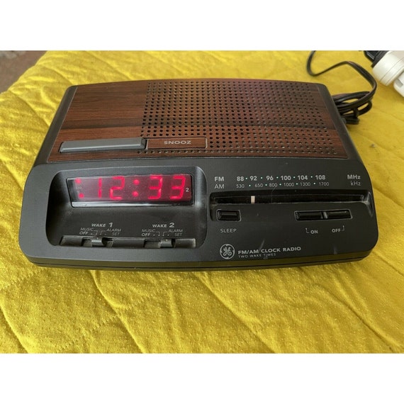 General Electric GE Dual Alarm Clock AM/FM Radio Modelo No. - Etsy España