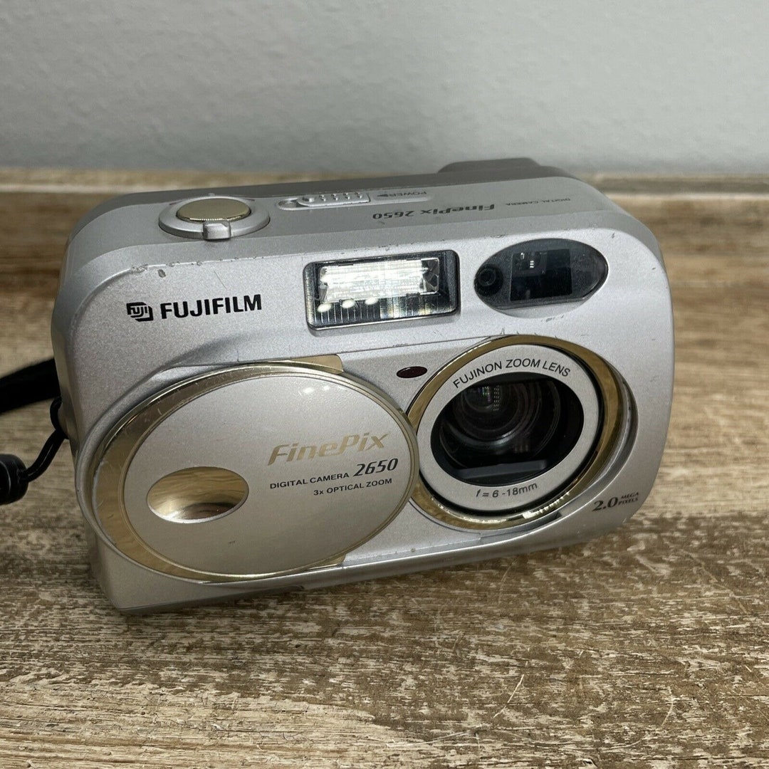 Fujifilm Finepix 2650 2.0MP 3X Optical Zoom Digital Camera Metallic Etsy