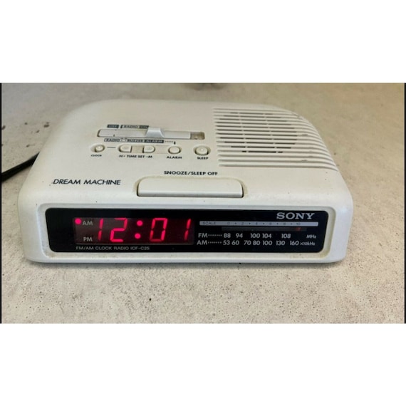 Sony Dream Machine ICF C25 AM FM klokradio alarm