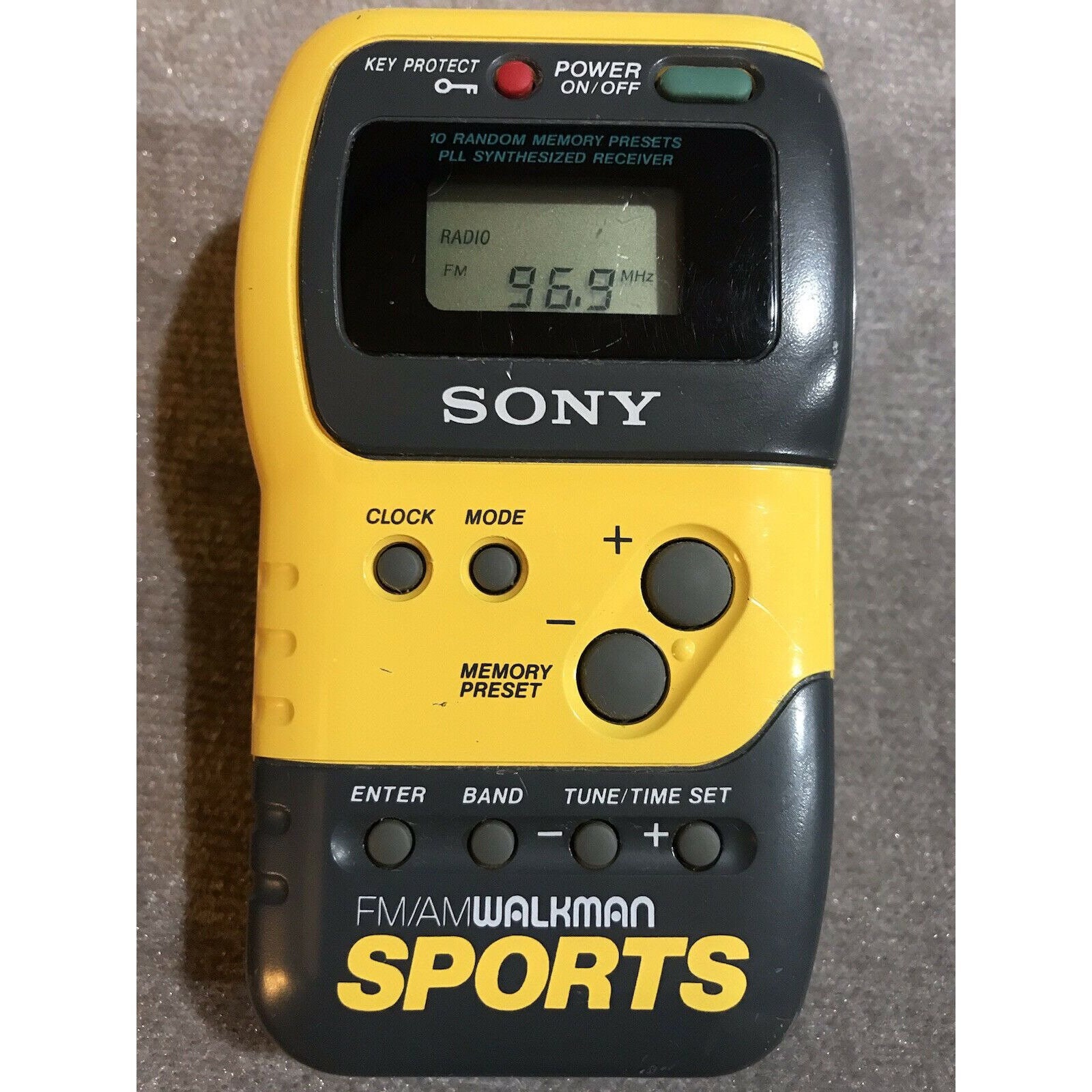 SONY Walkman Sports Fm/am Radio Yellow SRFM70 Etsy