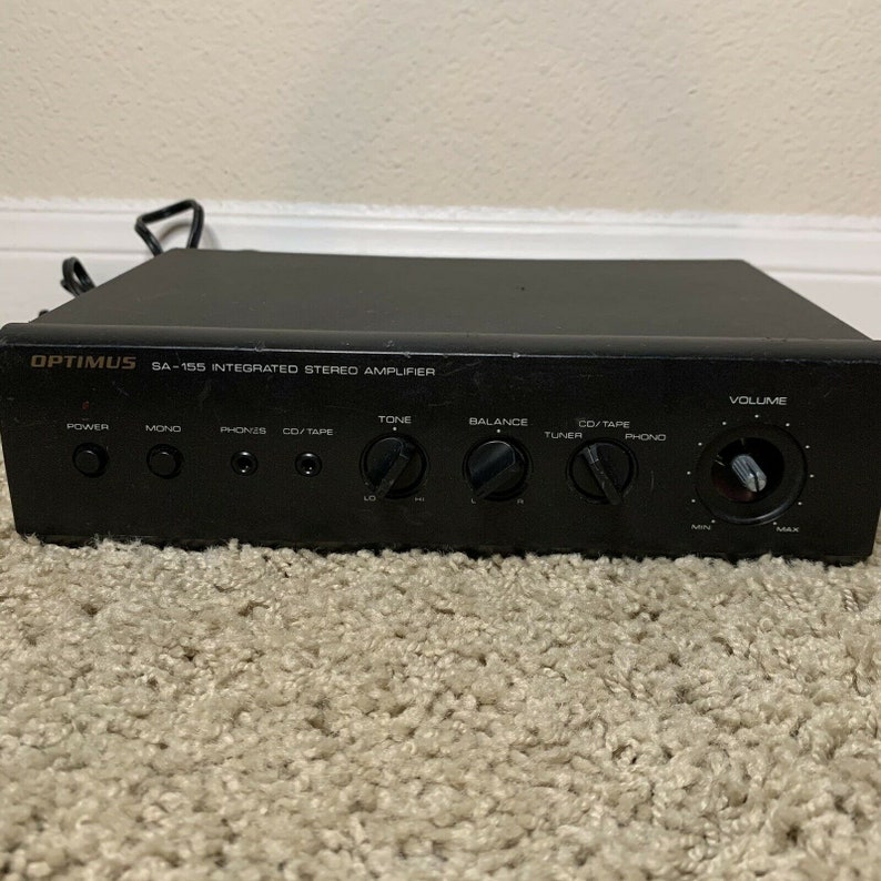 Optimus SA155 Integrated Stereo Amplifier Etsy