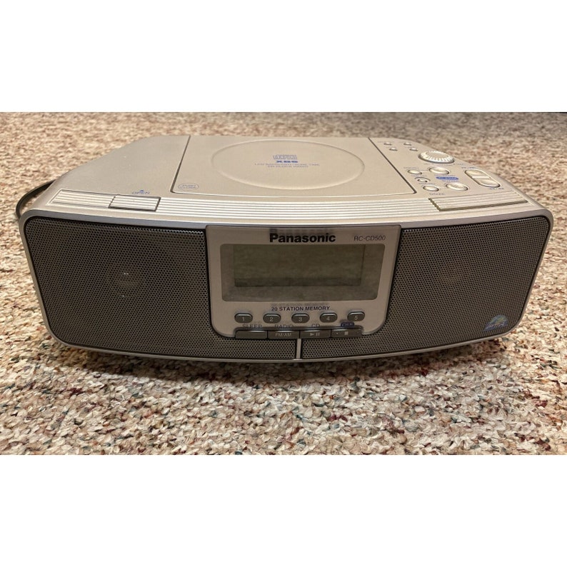 Panasonic RCCD500 Dualalarm Clock CD Player Am/fm Radio Etsy New
