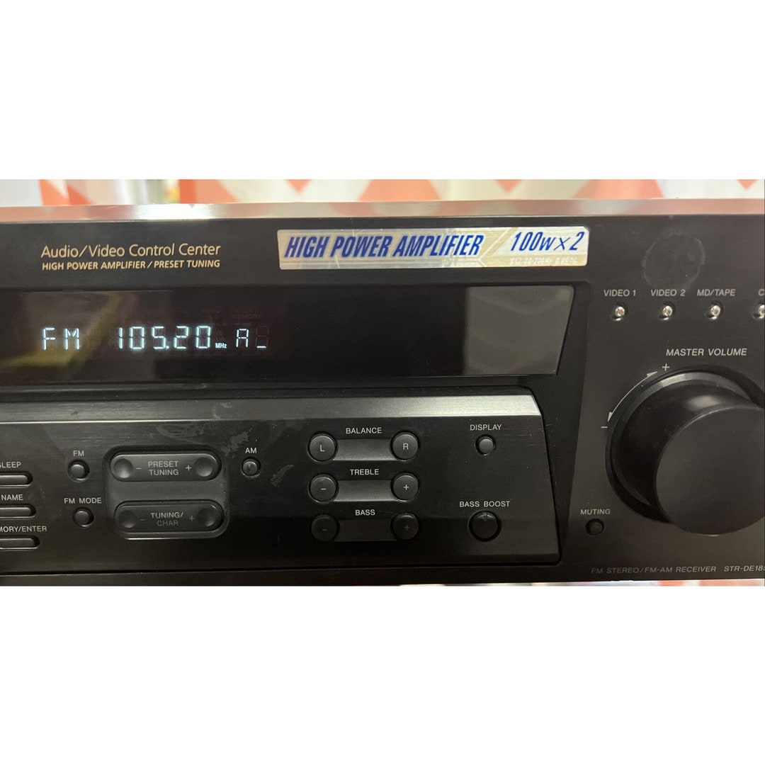 SONY STRDE185 2channel 200 Watt Stereo Receiver Etsy