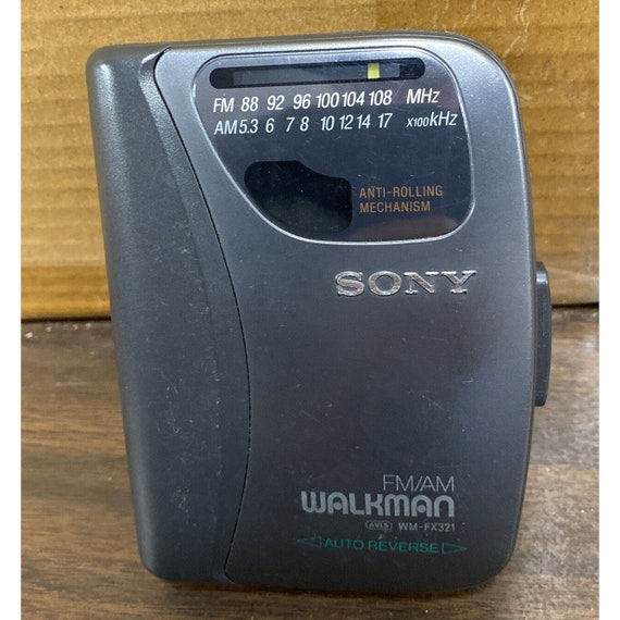 Buy Vintage Sony Walkman WM-FX321 Portable Stereo Cassette Tape Player  AM/FM Radio Works Black Online in India 