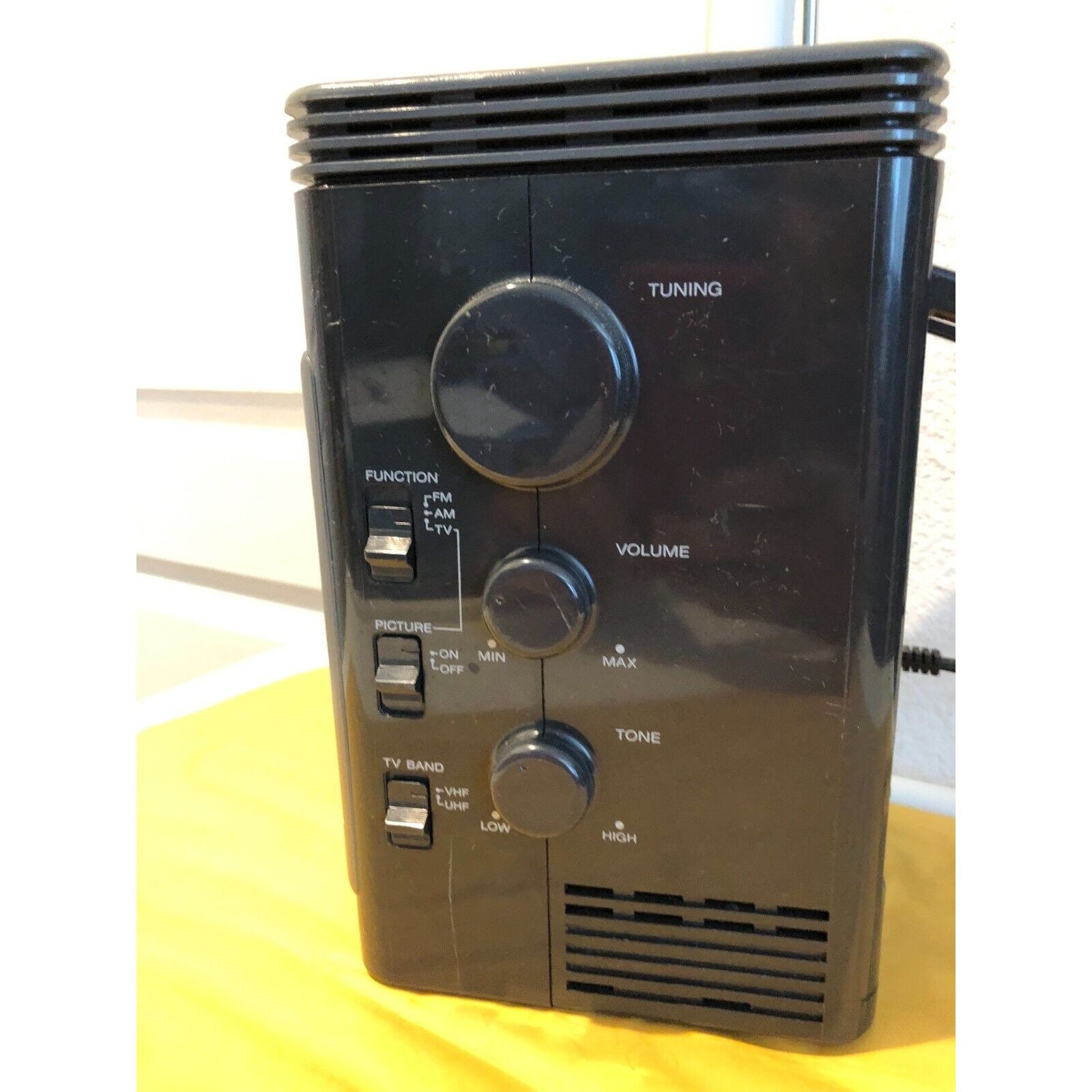 Sony Mega Watchman FD500 Black & White Portable TV Fm Am Etsy