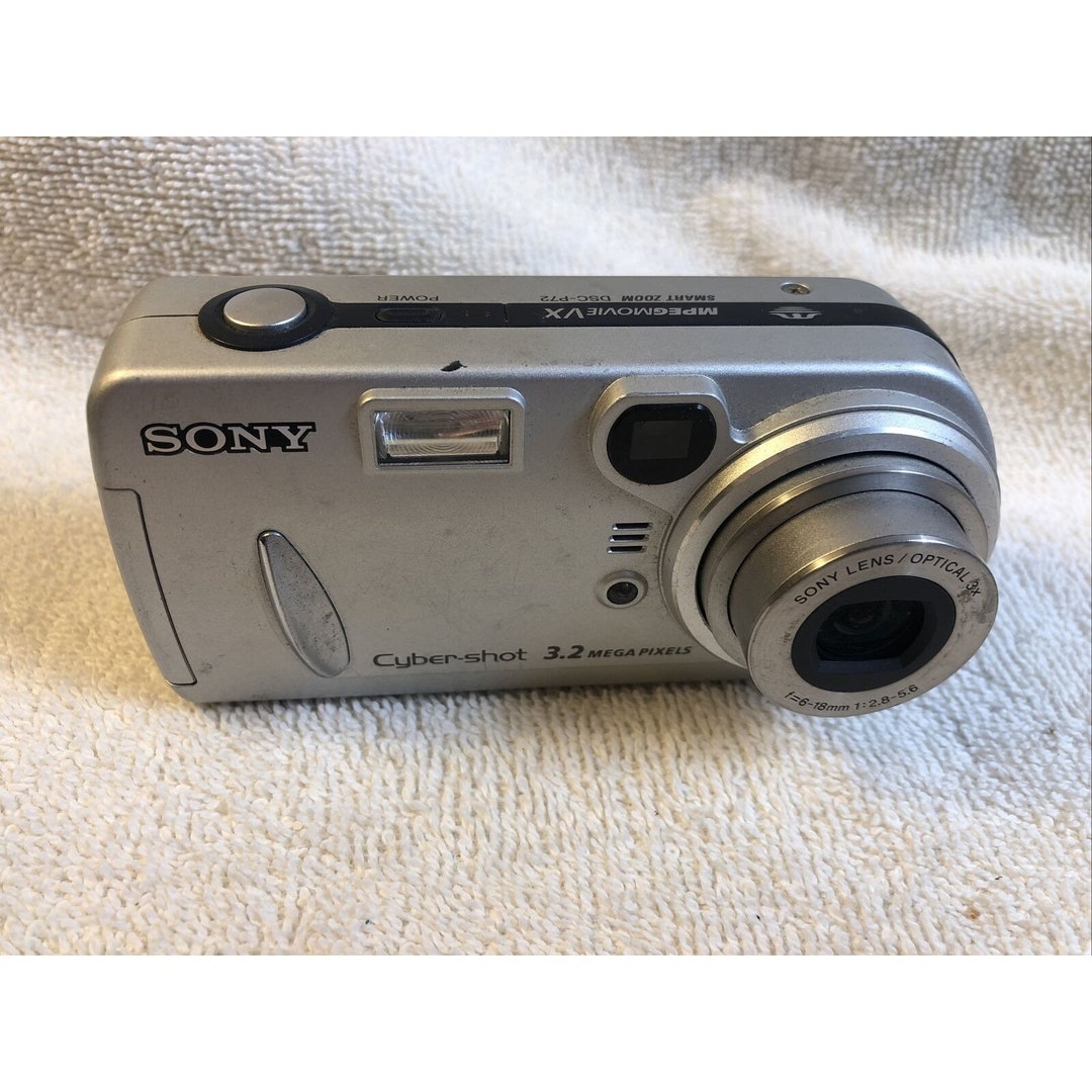 Silver Sony Cybershot DSCP51 Digital Camera 2.0 MP Etsy