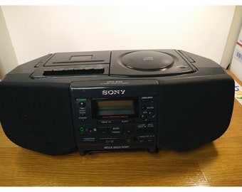 Vintage Sony Portable CD Player AM-FM Radio Cassette Boombox Cfd-V17  probado. -  México