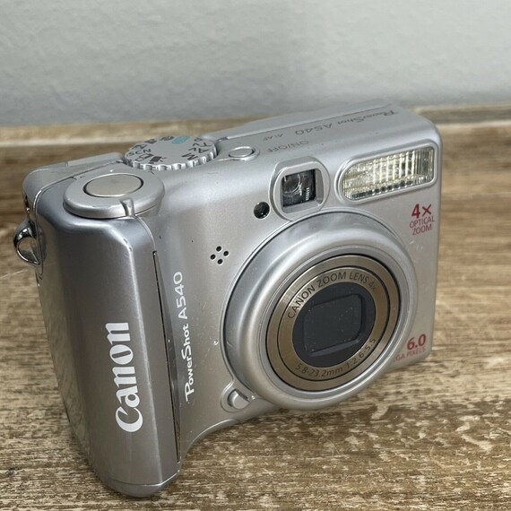 Canon Powershot A540 Silver 6.0MP Digital Camera Etsy