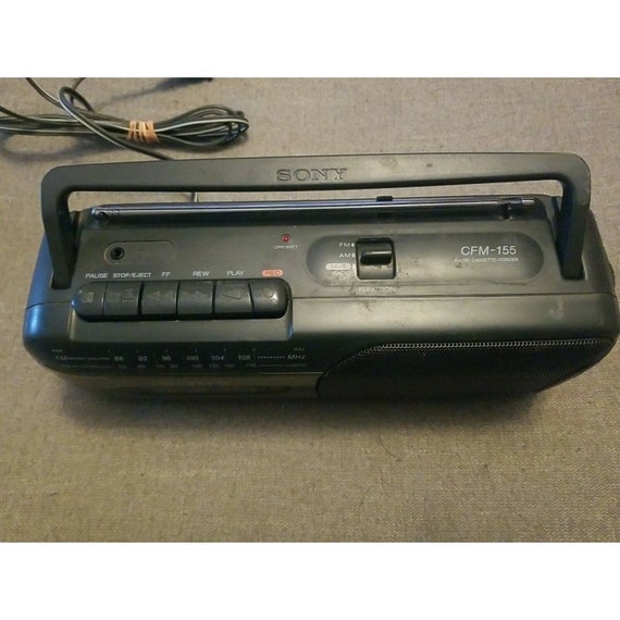 Sony CFM-155 Mini Vintage Boombox Radio AM FM Cassette Player - Etsy