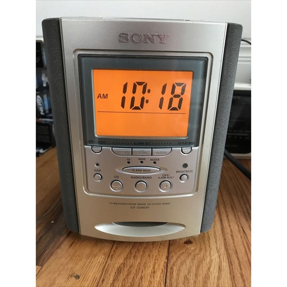 Sony Dream Machine Icfcd863v CD Alarm Clock Weather AM/FM Etsy
