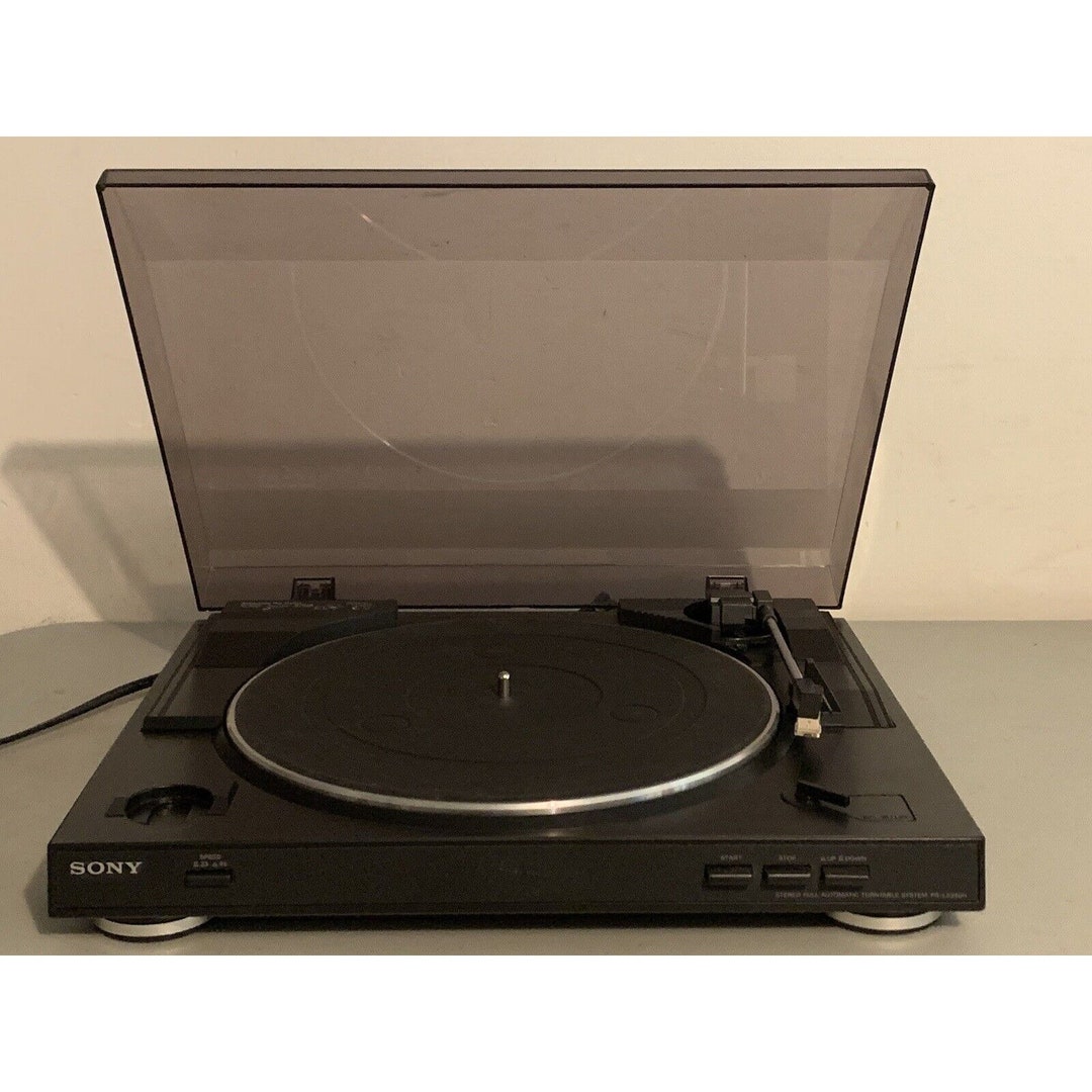 Sony PSLX250H Stereo Automatic Turntable Record Player Black Etsy