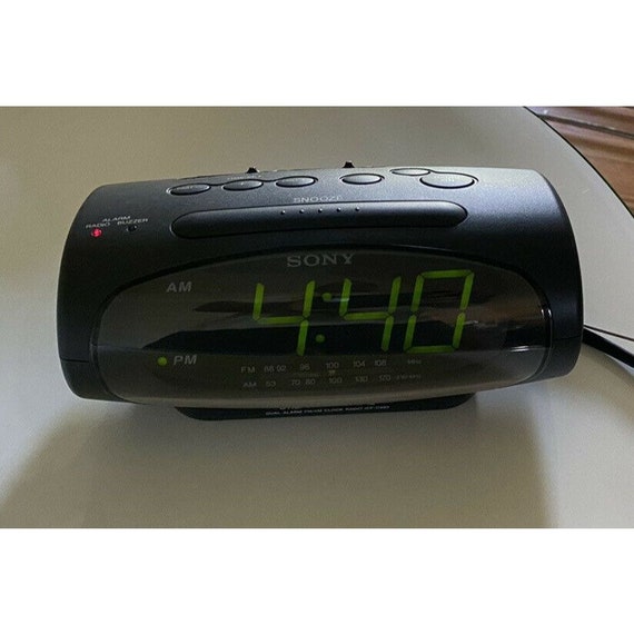 Sony Dream Machine Dual Alarm FM AM Radio-réveil ICF-C490 Noir