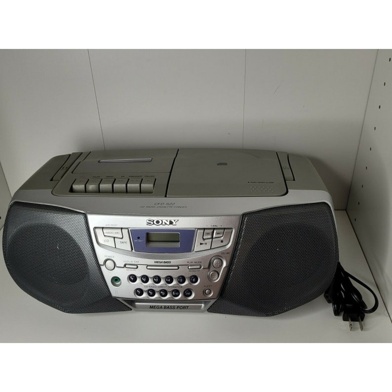 Sony CFDS22 Mega Bass CD Player AM Fm Radio Cassette Boombox Etsy
