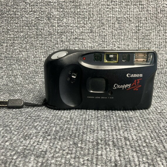 Canon Snappy AF Lens 35mm Point Shoot Film Black Compact Camera