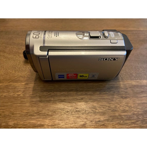 Sony DCRSX63 Handycam 60x 16GB Camcorder Silver Etsy