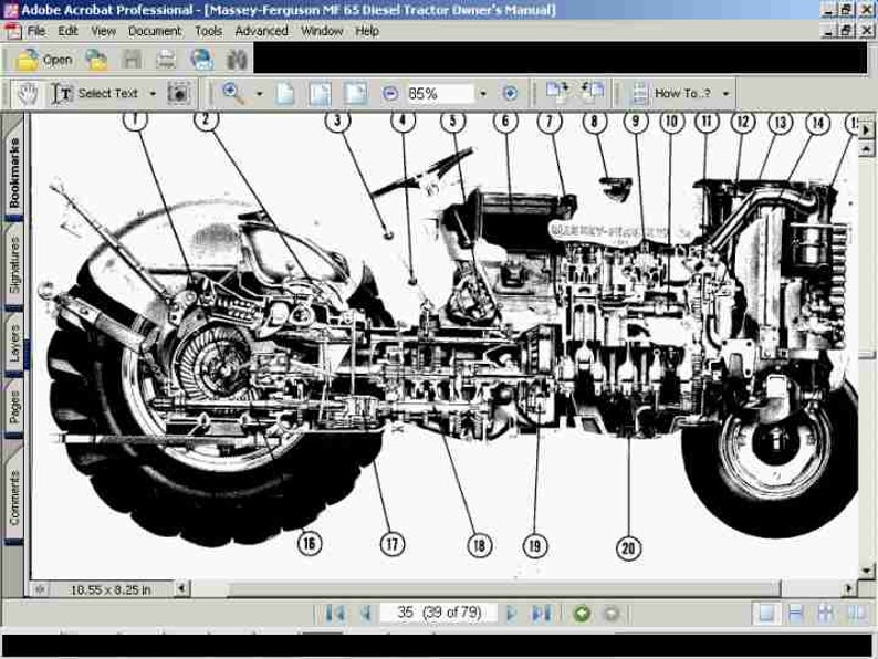 MASSEY FERGUSON 65 Gas and Diesel Operations Manual Collection 160pg ...