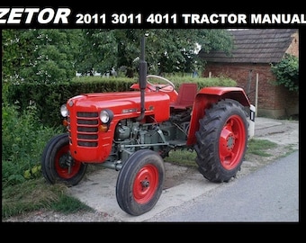 ZETOR 2011 3011 4011 OPERATIONS MANUAL - 110 Seiten für Tractor Maintenance Service Tuning und Reparatur