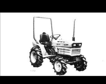 KUBOTA B7200 TRACTOR Operations & Parts Manuals - 620 pagine con B-7200 E DT Hs B7200E B7200Dt Diesel Service and Repair
