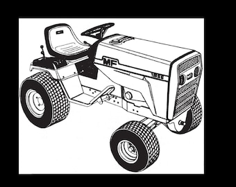MASSEY FERGUSON MF 1855 Parts Manual - 90 Pages with Exploded Diagrams for MF1855 Garden Tractor Service & Repair