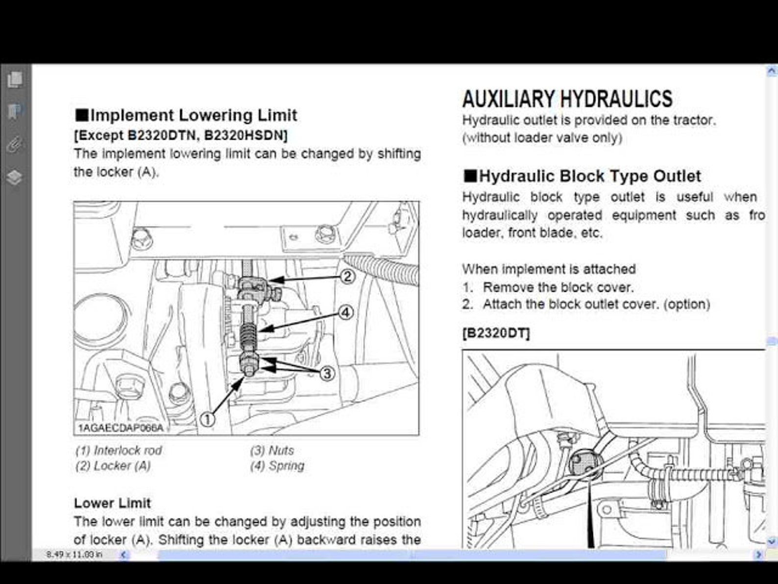 KUBOTA B2320 B2620 B2920 TRACTOR MANUAL 90 Pages for Tractor | Etsy
