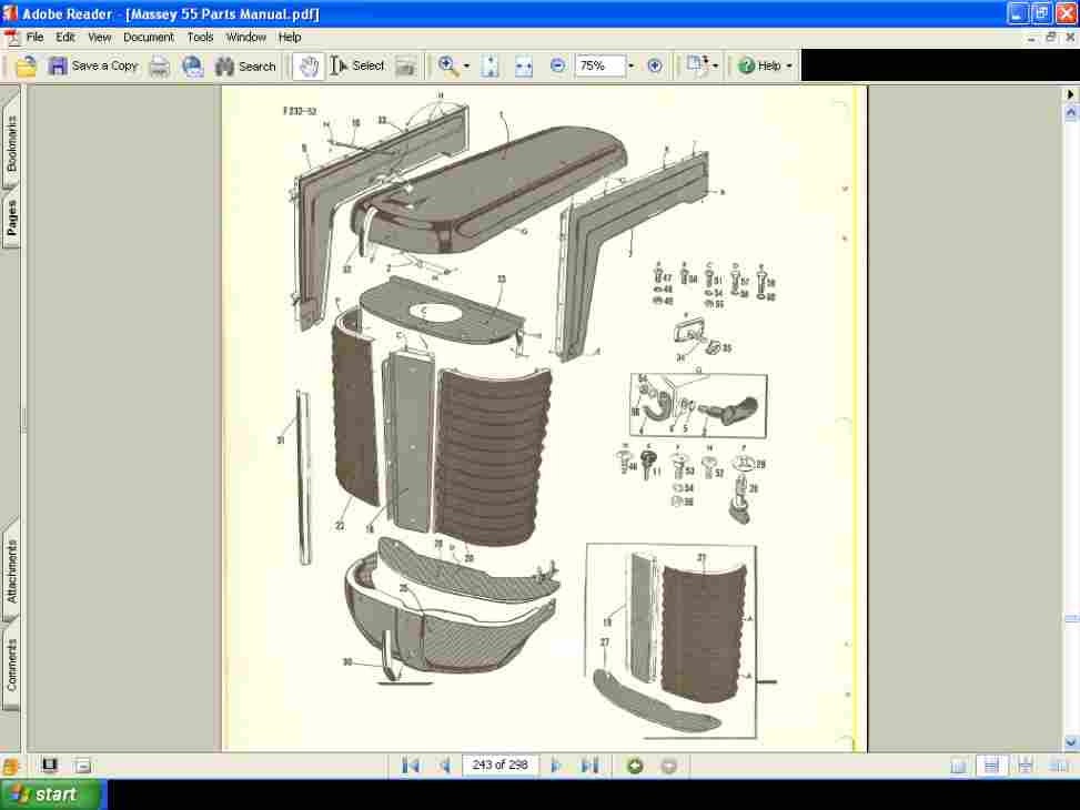 MASSEY FERGUSON MF50 Tractor Parts Manual for MF 50 Service | Etsy