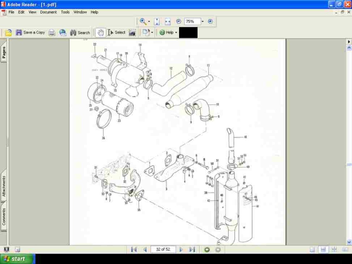 MASSEY FERGUSON MF 1040 Parts Manuals 140pg Exploded Diagrams for