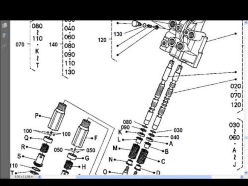 KUBOTA LA 210 211 Tractor Loader Parts Manual 125pg With Exploded Diagrams & Part Numbers to Aid