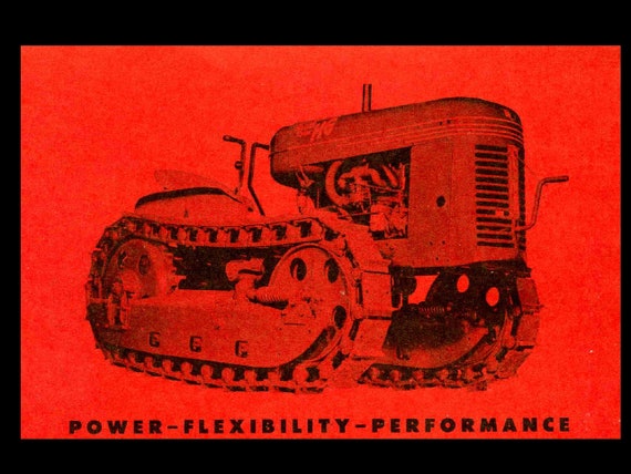 Track-Marshall "55" Crawler Tractor Instruction & Service Manual Book 