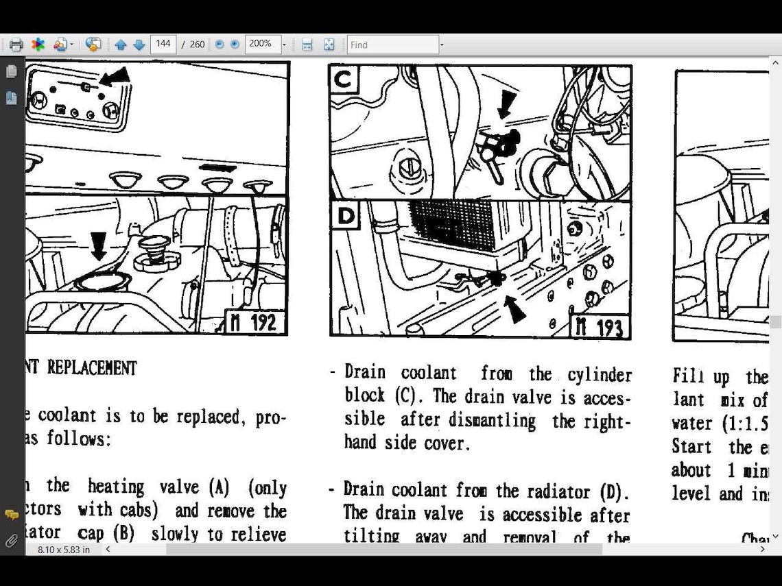ZETOR 3320 3340 4320 5320 5340 6320 OPERATIONS MANUAL 260 Pages for Tractor Maintenance Service
