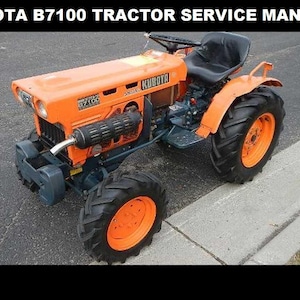 KUBOTA B7100 TRACTOR Workshop Service Manuals -355 pages also covers B-7100 HST-D and more with Diesel Service and Repair